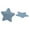 Blue, variant on Glitter Fabric Star Padded Appliques For DIY Children Headwear Accessories & DIY Craft Decoration Patches