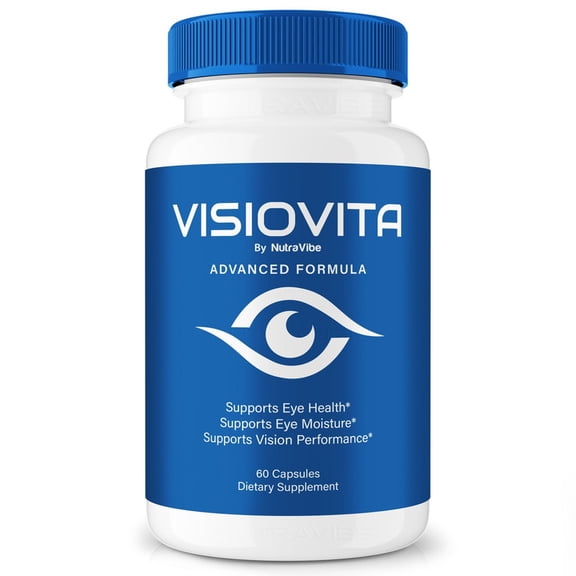 Visiovita Capsules – Daily Eye Care with Original Blend to Support Visual Wellness, Eye Comfort & Vision | Just 2 Gentle, Easy-to-Swallow Pills (60 Capsules)