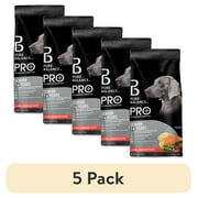 (5 pack) Pure Balance Pro+ Senior Salmon & Brown Rice Recipe Dry Dog Food, 8 lbs