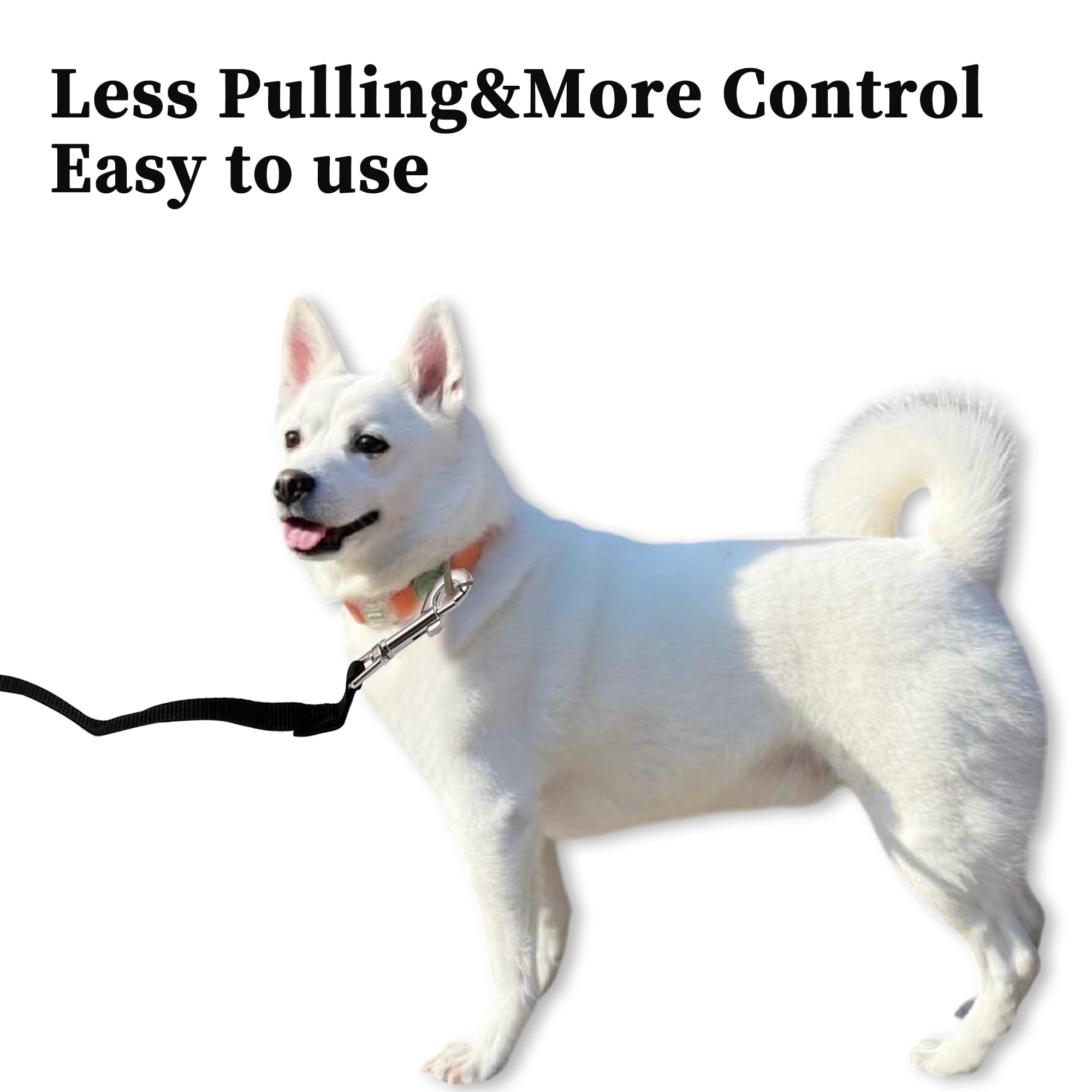 Unique Bargains Training Long Puppy Leashes with Foam Handle 19.7ft Black