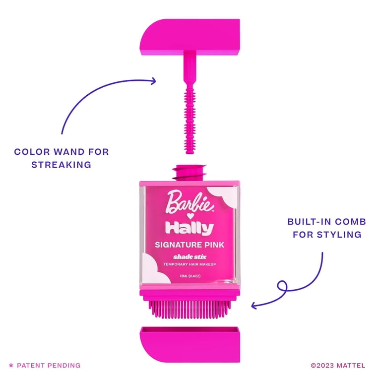 Hally Barbie Shade Stix, Temporary Hair Makeup & Accessories, Pink