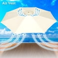 thumbnail image 6 of Replacement Canopy Cover for 10' Cantilever Patio Umbrella Offest Parasol Top Cover (Green), 6 of 6