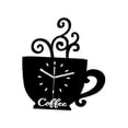 thumbnail image 3 of Café Copa de forma de pared Decoración del hogar Decoración divertida Silenciosa Silenciosa para comedor de cocina Estudio de estudio, 3 of 7