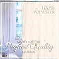 thumbnail image 3 of 1 Piece Cream Ruffled Shower Curtain 100% Polyester Fabric Bathroom Drapes 70x72 Inch, 3 of 7