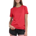 thumbnail image 2 of Women's Short Sleeve T-Shirts UPF 50+ UV Protection Quick Dry Shirts for Workout Hiking Running Rash Guard Tops Red 2XL, 2 of 5