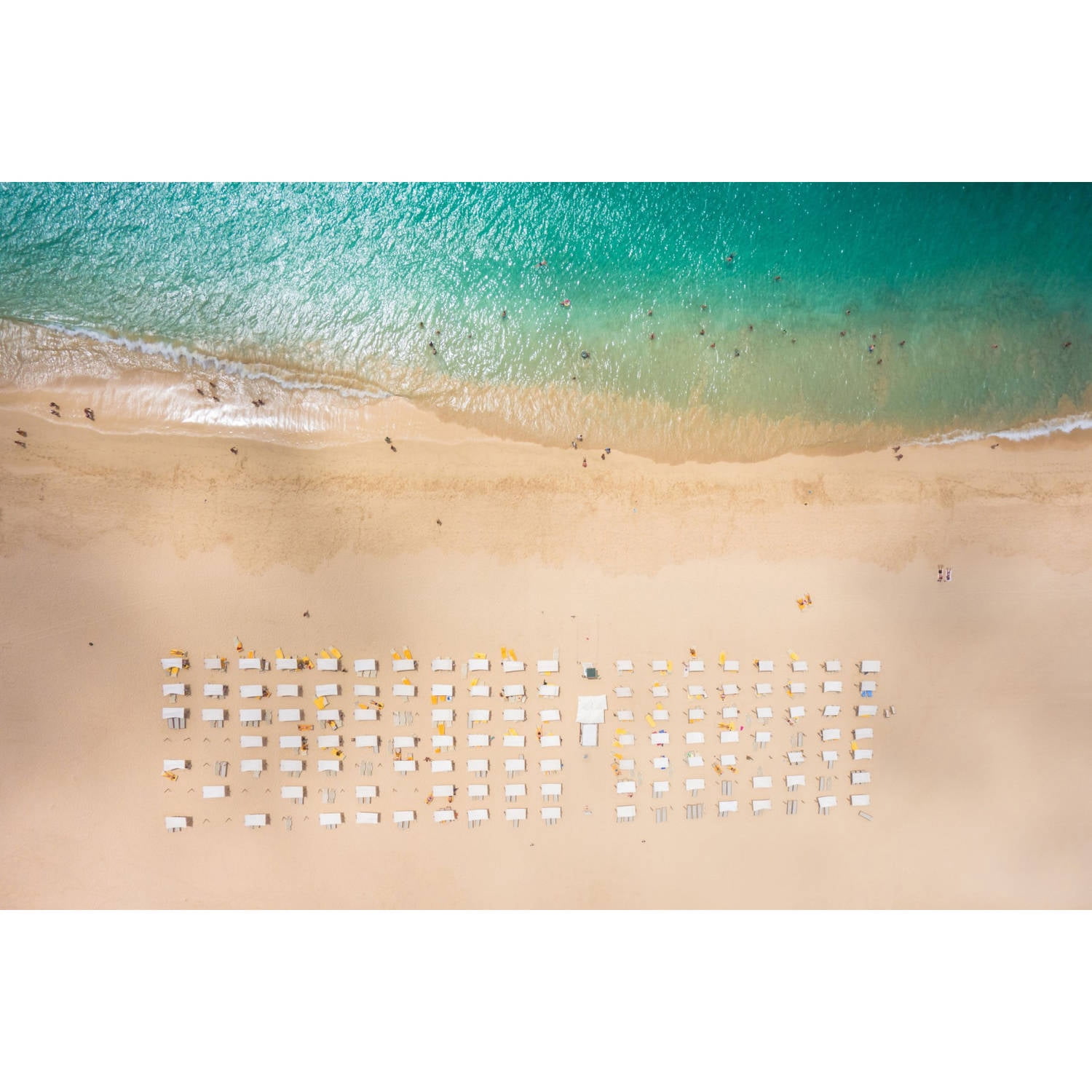 "Beach Goers" Painting Print on Wrapped Canvas