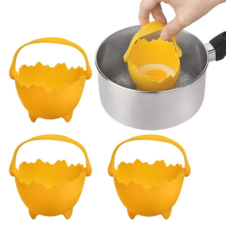 Trudeau (4 Pack) Egg Poacher Silicone Poached Egg Cups Non Stick Kitchen Gadgets For Cooking