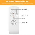 thumbnail image 4 of Ceiling Fan Remote Control Kit, Small Size Universal Ceiling Fans Light Remote, Speed, Light & Timin, 4 of 5