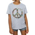 thumbnail image 3 of Woodstock Girls Floral Peace Cotton T-Shirt, 3 of 5