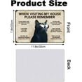 thumbnail image 2 of Black Cat When Visiting My House Please Remember Vintage Tin Sign Metal Retro Art Wall Poster for Home Club Cafe Decor 7.9 X 11.9 Inch 1pc, 2 of 9