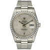 Rolex Day-Date President 18346 Platinum Diamond Mens Watch