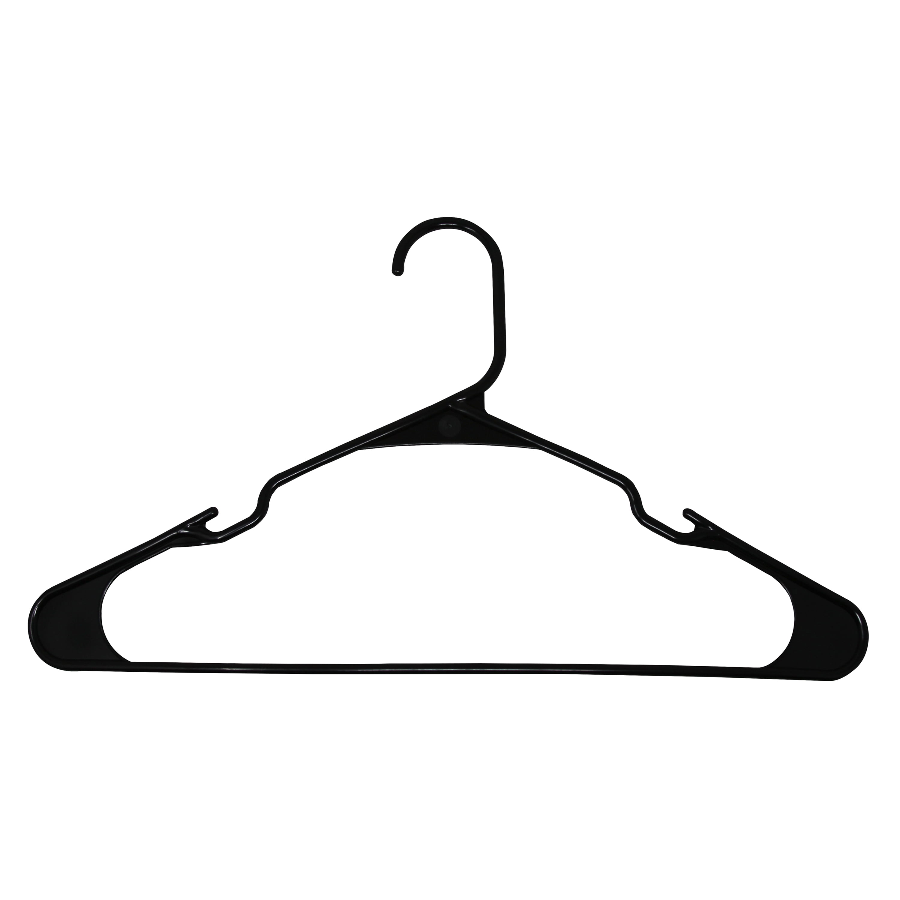Plastic Shirt Hangers - No-Snag© - 17 Black