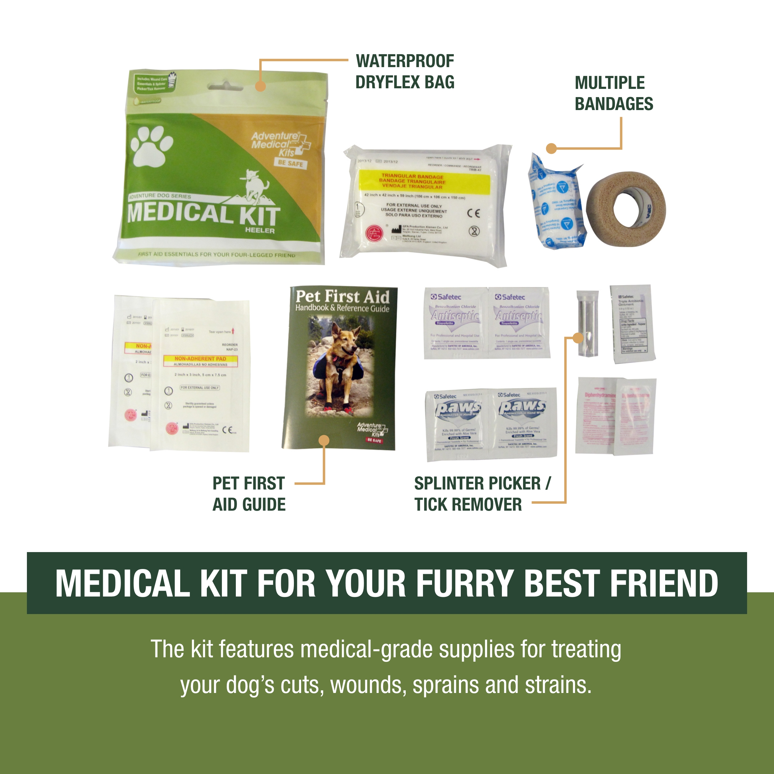 Adventure Medical Kits Adventure Dog Medical Kit - Heeler - 2 Pack