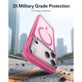 thumbnail image 4 of Funda ESR para iPhone 17 Pro Max con soporte, MagSafe, rosa, 4 of 8