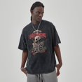 thumbnail image 4 of Camiseta con estampado de la serie Anime Skull Man para unisex, camisetas de estilo hip hop lavadas retro, camisetas de algodón 100 %, camisetas de Taylors Swift, 4 of 5