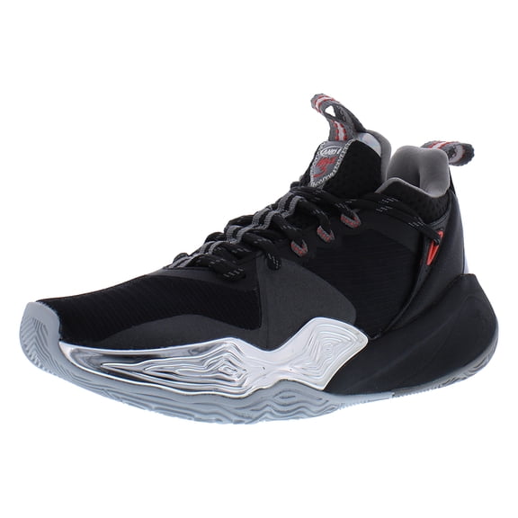 AND1 Attack 3.0 PS Boys Shoes Size 2, Color: Black/Silver