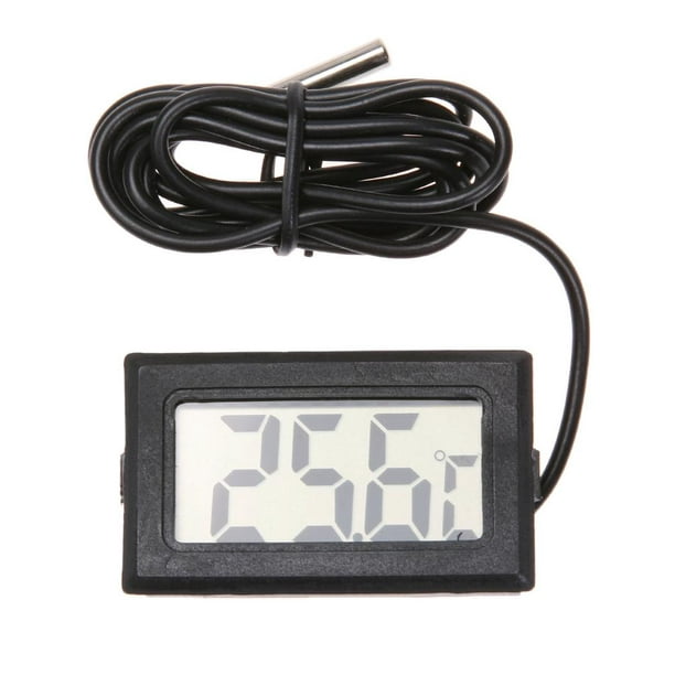 Thermomètre d'aquarium Thermomètre à eau LCD numérique avec sonde