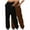 Brown 2, variant on Pack Women's Joggers Pants Casual Solid Color Elastic Waist Joggers Pants For Workout Yoga Running With Pockets Loose Home Sweatpants Army Green M