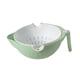 thumbnail image 5 of Cesta para lavar verduras Macarena colador de alimentos 2 capas verde, 5 of 8