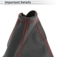 thumbnail image 5 of Unique Bargains 6 Speed Manual Gear Shifter Knob with Cover for Chevrolet Cruze 2010-2015 Plastic Faux Leather Automotive Gearbox Stick Shifter Lever Knob Black Red, 5 of 7