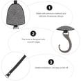 thumbnail image 3 of Raindrops 1Pc Practical Flexible Car Internal Hook with Shiny Rhinestones for Back Seat, 3 of 7