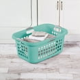 thumbnail image 5 of Sterilite Ultra 2 Bushel Plastic Stackable Laundry Basket, Aqua (12 Pack), 5 of 10