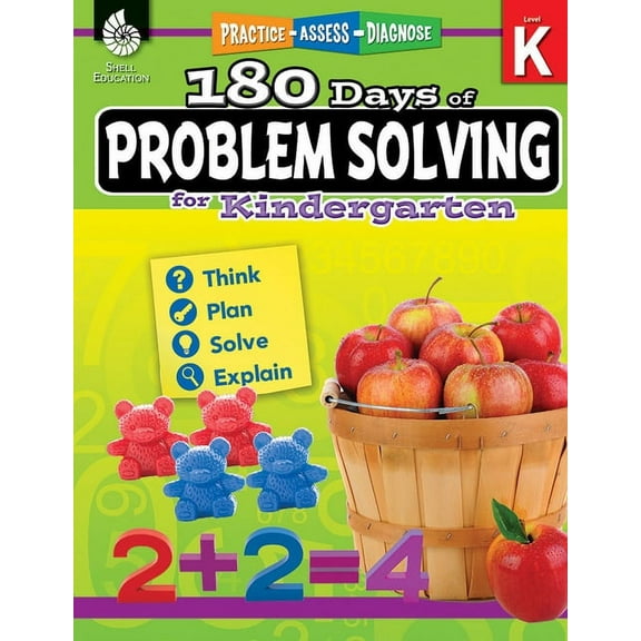 180 Days of Practice 180 Days(tm) Problem Solving for Kindergarten: Practice, Assess, Diagnose, (Paperback)