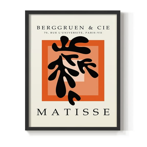 Matisse CCCXXVII in Black Solid Wood 8 x 10 Framed Print
