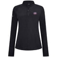 thumbnail image 2 of Women's Levelwear Black Montreal Canadiens Spike Raglan Quarter-Zip Top, 2 of 3