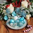 thumbnail image 4 of Xmasexp Paquete De 99 Adornos De Bolas De Navidad Surtidos De Decoraciones De Árbol De Navidad Inastillables Con Paquete De Regalo De Mano Para Fiesta En Casa De Árbol De Navidad (Azul Claro), 4 of 5