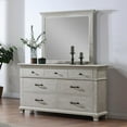 thumbnail image 4 of New Classic Furniture Silver Sands 2-Piece Wood Dresser and Mirror Set in Gray, 4 of 7