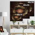 thumbnail image 5 of Design Art - Motif de Fleurs Fractales Rouge Or Foncé, 5 of 5