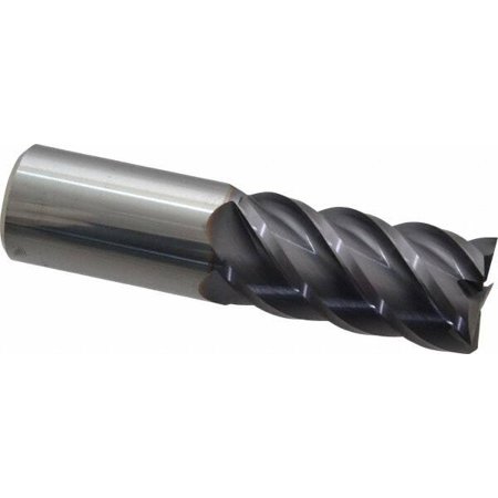 

Niagara Cutter 1 2 LOC 1 Shank Diam 4 OAL 5 Flute Solid Carbide Square End Mill Single End TiAlN Finish Spiral Flute 45° Helix Centercutting Right Hand Cut Right Hand Flute Series S545