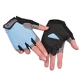 thumbnail image 1 of Guantes de ciclismo, fitness, levantamiento de pesas, medio dedo, antideslizantes, tácticos, para gimnasio, deportes al aire libre, guantes protectores solares para hombres y mujeres, 1 of 6