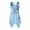 Blue Floral Pattern, variant on HELLHERO Eagle USA Flag Casual Midi Dress, Sleeveless Asymmetric Dresses Side Pockets Irregular Hem Sleeveless Sundress