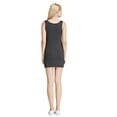 thumbnail image 2 of LiangRou Women's Mini-Ribbed Stretch Scoop Neck Extra Long Tank Top Dark Gray Large (US 12 14), 2 of 8