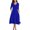 Blue, variant on Vedolay Plus Size Maxi Dress For Women Women's Summer Casual Sleeveless Crewneck Swing Sundress Fit & Flare Flowy Tiered Maxi Dress with Pockets,Black S