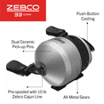 thumbnail image 6 of Zebco 33 Cork Spincast Reel and Fishing Rod Combo, Pre-Spooled 10-Pound Line, Silver, 6 of 10