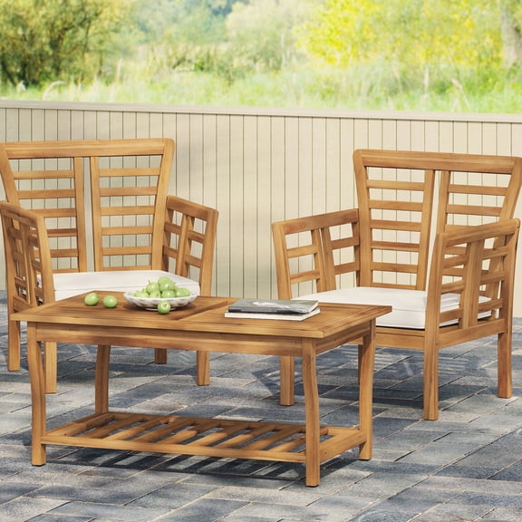 Minimalistic Aesthetic Furniture - Indoor or Outdoor Use with Slat Panel Design