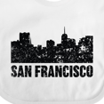 thumbnail image 4 of Inktastic San Francisco Skyline with Grunge Boys or Girls Baby Bib, 4 of 4