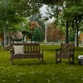 thumbnail image 2 of Wildridge Heritage Garden Bench, Tudor Brown - Outdoor All-Weather HDPE Furniture, 2 of 4