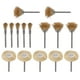 thumbnail image 2 of Cepillos De Pulido De Metal, Rueda De Alambre De Latón Desbarbado 15 Piezas Limpieza De Vástago De 1/8 De Pulgada 3 Estilos Surtidos Fácil Instalación Para Báscula Para, 2 of 7