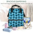 thumbnail image 4 of Japuie Bowling Balls Print Mummy Backpack for Moms,Waterproof Diaper Bag with Adjustable Straps,Baby Care Nappy Bag,Maternity Mummy Backpack for Travel, Baby and Everyday Use, 4 of 4