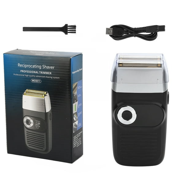 Rechargeable Bald Head Beard Trimmer - LCD Mustache Razor for Men