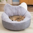 thumbnail image 3 of Scmkd Cute & Cozy Cat Head-Shaped Pet Bed - Perfect for All Seasons!, 3 of 10