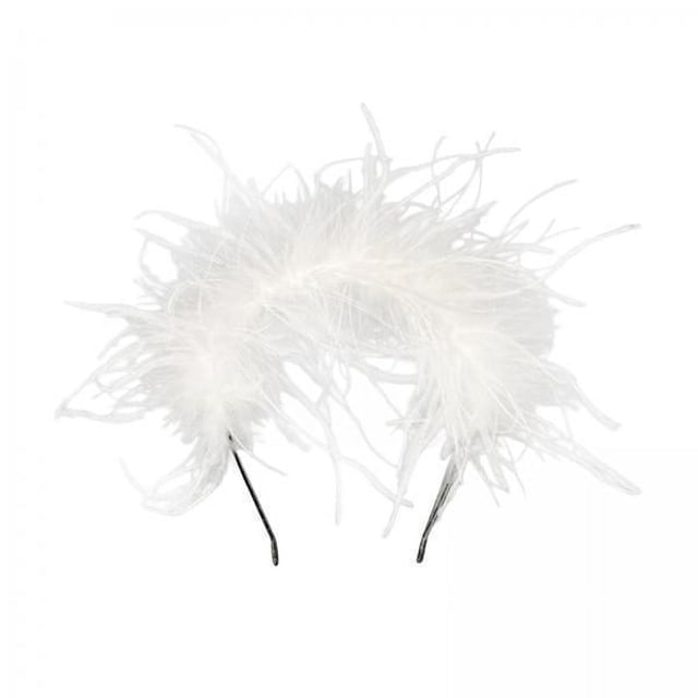 2 diademas de plumas para el pelo, diadema elegante para mujer, tocado de plumas de los años 20, tocado para accesorios de fotografía, Cosplay 2 piezas