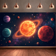 thumbnail image 2 of LUUFILx Outer Space Backdrop Banner Galaxy Background for Party Decorations Photography Props Science Events Planets and Stars Celestial Theme Decor, 2 of 7