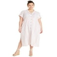 thumbnail image 1 of CHOK Robe Chemise à Boutons Grande Taille, 1 of 4
