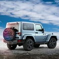thumbnail image 2 of Haiem Spare Tire Cover , Wheel Cover with Heart Confetti on Glitter printed, Camper Spare Tire Cover Fit for Jeep Wrangler Rv SUV Truck Travel Trailer-15 inch, 2 of 8