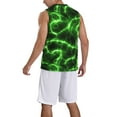 thumbnail image 2 of Sikiie Green Lightning Basketball Jersey Reversible Men's Mesh Athletic Sports Shirts Training Practice S-4XL4X-Large, 2 of 6